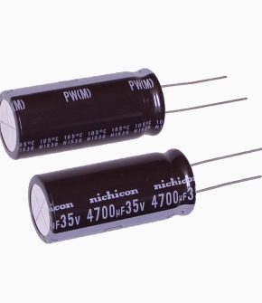 4700UF 35V imported aluminum electrolytic capacitor Nichicon PW high frequency long life 35v4700uf fever amplifier filter capacitor